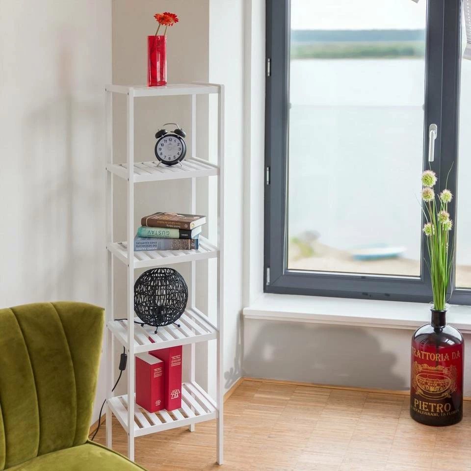 relaxdays Badregal »Bambus Badregal weiß« 2 relaxdays Badregal »Bambus Badregal weiß« – Bild 2