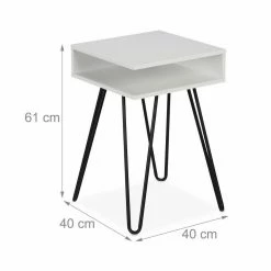 relaxdays Beistelltisch »Weißer Beistelltisch mit Stauraum« -Deutschland Möbel Verkäufe 2024 9094ad60 65bd 5271 ad1a 4945c6bcbecd