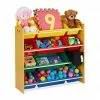 relaxdays Standregal »Kinderregal mit Aufbewahrungsboxen bunt«