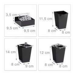 relaxdays Badezimmer-Set »Badaccessoires Set 5-teilig«, Schwarz Schwarz Transparent Silber, Wei&szlig; Transparent Silber -Deutschland Möbel Verkäufe 2024 910a4574 f4b5 5973 a59c 1b3e6c342d98