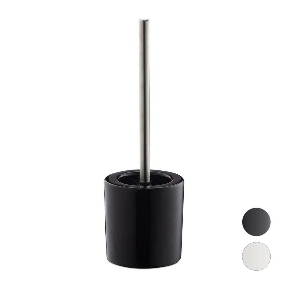 relaxdays Badezimmer-Set »WC Garnitur Keramik«, Grau Schwarz Silber, Anthrazit Silber Schwarz, Weiß Silber 8 relaxdays Badezimmer-Set »WC Garnitur Keramik«, Grau Schwarz Silber, Anthrazit Silber Schwarz, Weiß Silber – Bild 8