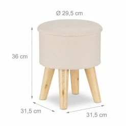 relaxdays Sitzhocker »Hocker mit Stauraum«, Beige Schwarz Hellbraun, Weiß Hellbraun, Beige Hellbraun, Grau Hellbraun -Deutschland Möbel Verkäufe 2024 91d729f0 c809 54e4 83c6 4c17f8e13fb3