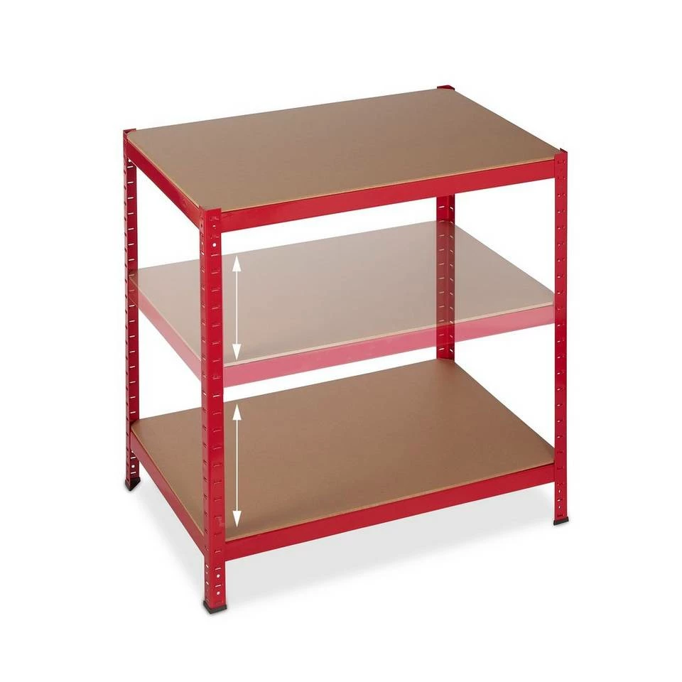 relaxdays Schwerlastregal »2 x Schwerlastregal 180x90x60 in Rot« 7 relaxdays Schwerlastregal »2 x Schwerlastregal 180x90x60 in Rot« – Bild 7