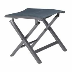 relaxdays Klappstuhl »Aluminium Klapphocker gepolstert«, Anthrazit Anthrazit Beige