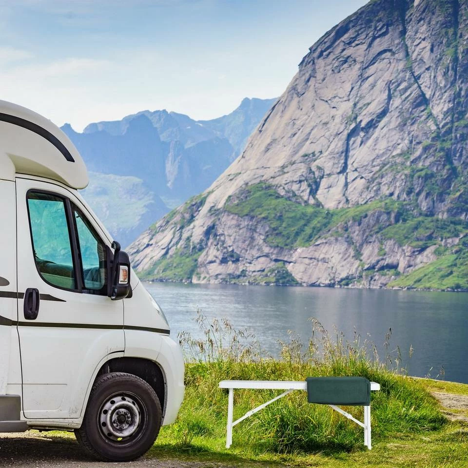 relaxdays Gartenbank »Weiße Bierbank 2er Set« 3 relaxdays Gartenbank »Weiße Bierbank 2er Set« – Bild 3