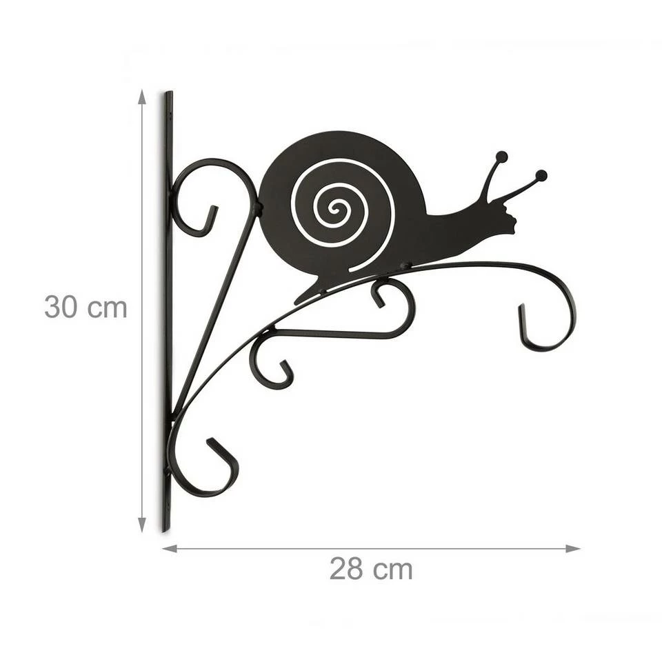 relaxdays Garderobenhaken »3 x Blumenhaken Schnecke« 2 relaxdays Garderobenhaken »3 x Blumenhaken Schnecke« – Bild 2