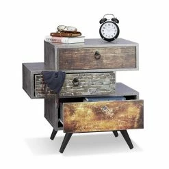 relaxdays Schubkastenkommode »Vintage Kommode mit 3 Schubladen«