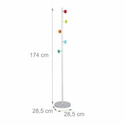 relaxdays Garderobenständer »Garderobenständer bunte Haken« -Deutschland Möbel Verkäufe 2024 92f04266 e685 50d7 8b98 ad7a52ad9e95