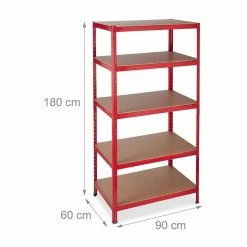 relaxdays Schwerlastregal »2 x Schwerlastregal 180x90x60 in Rot« 11 relaxdays Schwerlastregal »2 x Schwerlastregal 180x90x60 in Rot« -Deutschland Möbel Verkäufe 2024 92f4b88a f757 51ff a64b 179c1cd52818