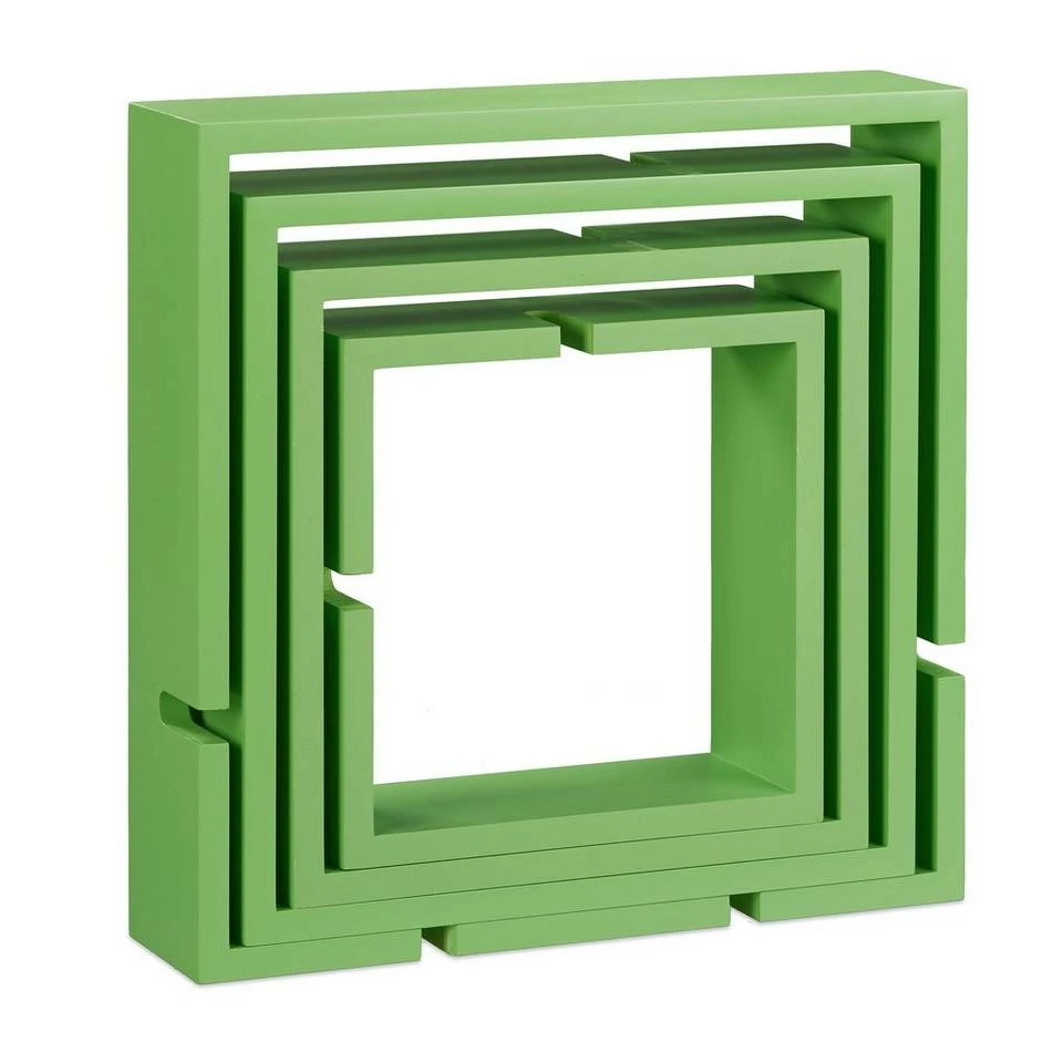 relaxdays Wandregal »Würfelregal 4er Set«, Grün Hellblau, Weiß, Grün, Lila 4 relaxdays Wandregal »Würfelregal 4er Set«, Grün Hellblau, Weiß, Grün, Lila – Bild 4
