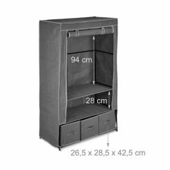 relaxdays Stoffschrank »Stoffschrank mit Schubladen« Anthrazit -Deutschland Möbel Verkäufe 2024 939f035f 68cf 5d0f bf4b 737170da581b