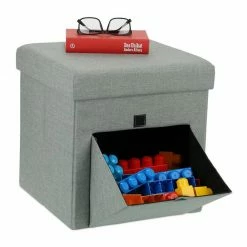 relaxdays Sitzhocker »Sitzhocker mit Klappe«, mit Stauraum