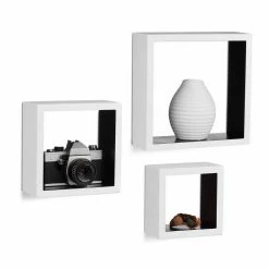 relaxdays Wandregal »Hängeregal Würfel 3er Set«, Weiß Weiß, Schwarz, Weiß Braun, Weiß Blau -Deutschland Möbel Verkäufe 2024 94265874 91be 5ba7 a4c3 95997d53ebfc