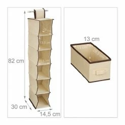 relaxdays Hängeregal »4 x Hängeregal Kleiderschrank beige« -Deutschland Möbel Verkäufe 2024 9558a47c 4c50 51de be01 176e16f7c49c