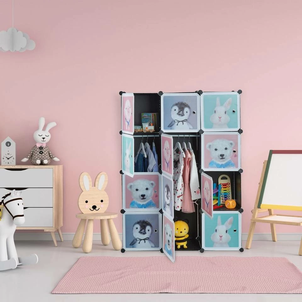 relaxdays Regal »Kinder Steckregal mit 8 Fächern schwarz« 2 relaxdays Regal »Kinder Steckregal mit 8 Fächern schwarz« – Bild 2