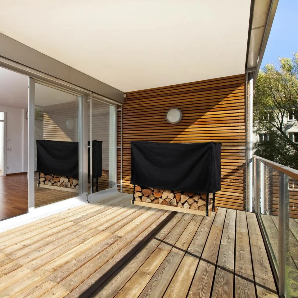 relaxdays Kaminholzregal »Kaminholzregal mit Abdeckung«, BxTxH:30x114x92 cm 2 relaxdays Kaminholzregal »Kaminholzregal mit Abdeckung«, BxTxH:30x114x92 cm – Bild 2