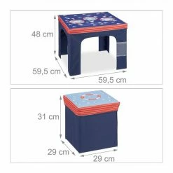 relaxdays Kindersitzgruppe »Sitzgruppe Kinder«, (3-tlg), B Hellblau Weiß, Gelb Pink Weiß, Weiß Rosa Türkis, Dunkelblau Rot -Deutschland Möbel Verkäufe 2024 9685a02c fb2d 5e72 a3c1 c74e42f2f98b