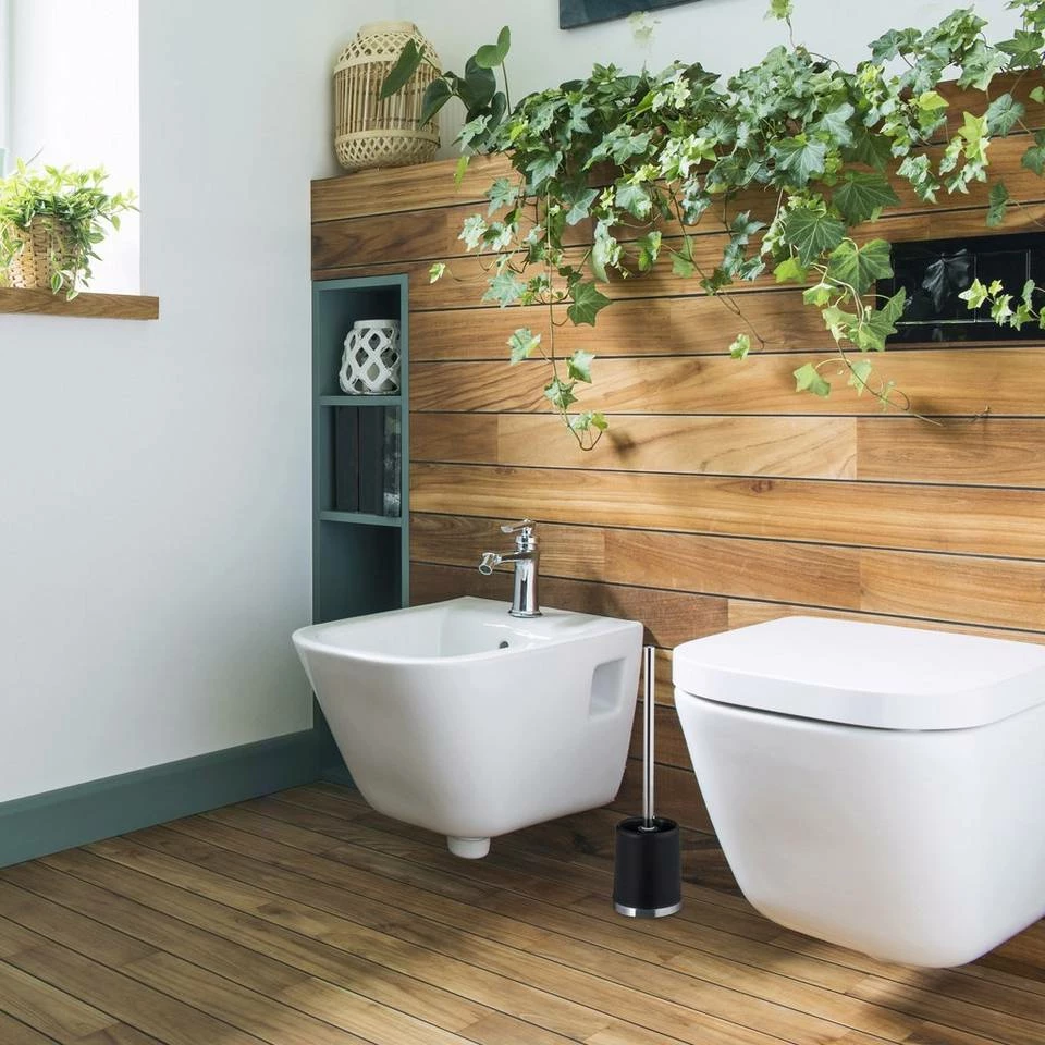 relaxdays Badezimmer-Set »10 x WC-Garnitur rund schwarz« 5 relaxdays Badezimmer-Set »10 x WC-Garnitur rund schwarz« – Bild 5