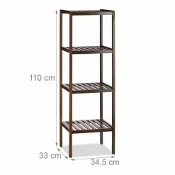 relaxdays Badregal »Bambus Badregal mit 4 Ablageflächen« -Deutschland Möbel Verkäufe 2024 97064ec2 eb34 5f33 9139 51d80d87025f