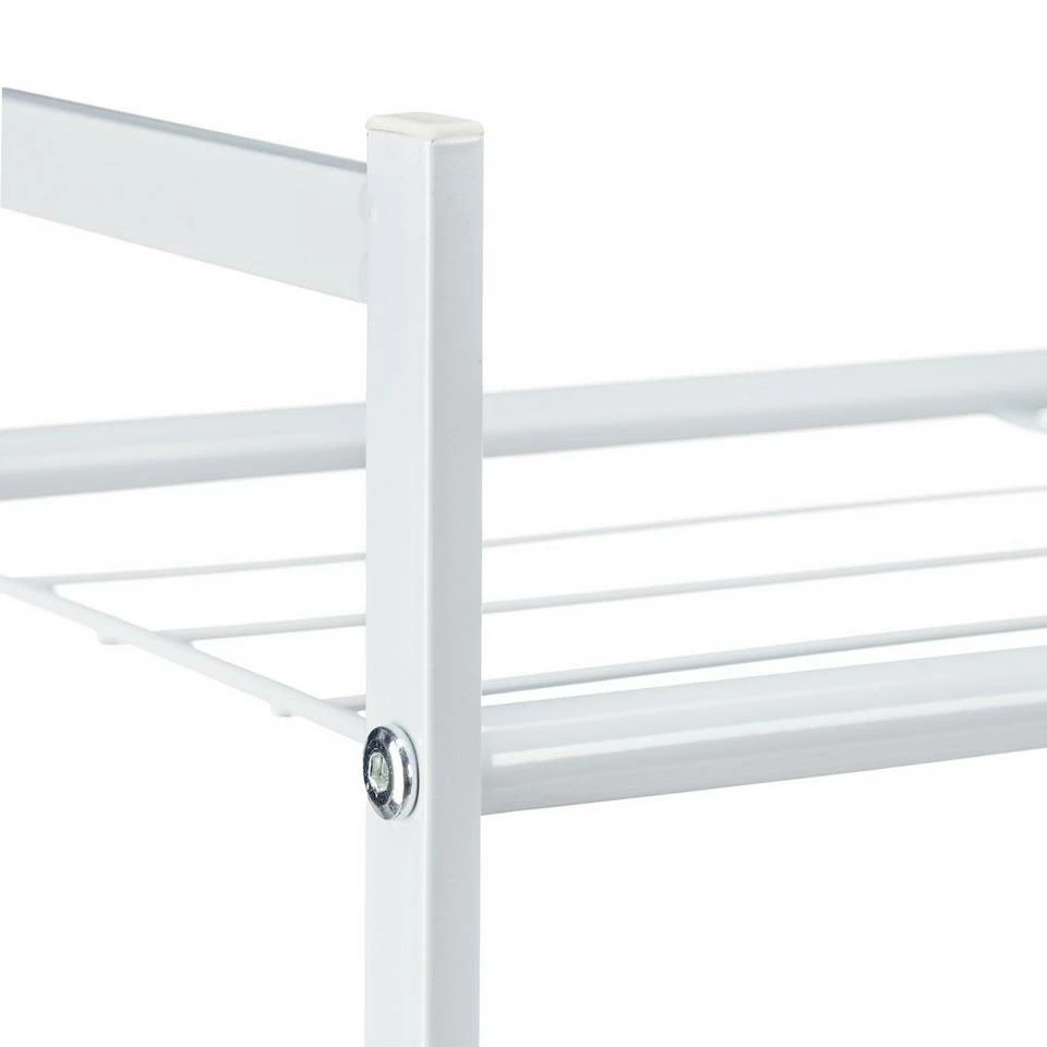 relaxdays Schuhregal »Metall Schuhregal mit 3 Ablagen«, Weiß Weiß, Schwarz 6 relaxdays Schuhregal »Metall Schuhregal mit 3 Ablagen«, Weiß Weiß, Schwarz – Bild 6