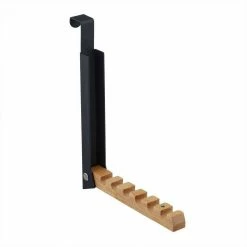 Türhaken »Klappbare Türgarderobe schwarz«, relaxdays