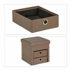 relaxdays Sitzhocker »Sitzhocker mit Stauraum Taupe«, faltbar -Deutschland Möbel Verkäufe 2024 984dbbdd bf63 5121 806d 3a45969439e5