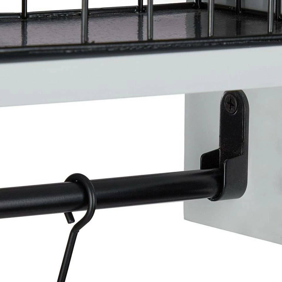 relaxdays Wandregal »Wandregal mit Körben und Haken« 9 relaxdays Wandregal »Wandregal mit Körben und Haken« – Bild 9