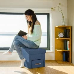 relaxdays Stauraumhocker »Blauer Sitzhocker mit Stauraum« -Deutschland Möbel Verkäufe 2024 98ccb6cb d971 53f1 a137 053d266e3463