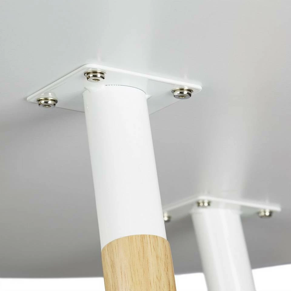 relaxdays Esstisch »Runder Esstisch ARVID 90 cm«, Weiß Weiß Hellbraun, Schwarz Hellbraun 6 relaxdays Esstisch »Runder Esstisch ARVID 90 cm«, Weiß Weiß Hellbraun, Schwarz Hellbraun – Bild 6