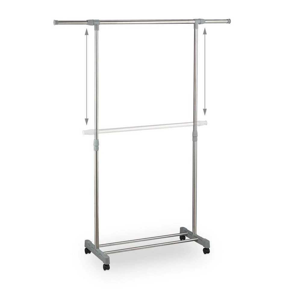 relaxdays Kleiderständer »Kleiderständer ausziehbar auf Rollen« 6 relaxdays Kleiderständer »Kleiderständer ausziehbar auf Rollen« – Bild 6