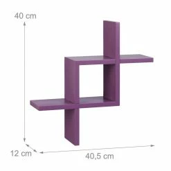 relaxdays Ablageregal »Dekoregal schwebend«, Violett Gr&uuml;n, Schwarz, Lila, Wei&szlig; -Deutschland Möbel Verkäufe 2024 9a63a054 58ad 54c5 b09d 33379543907c