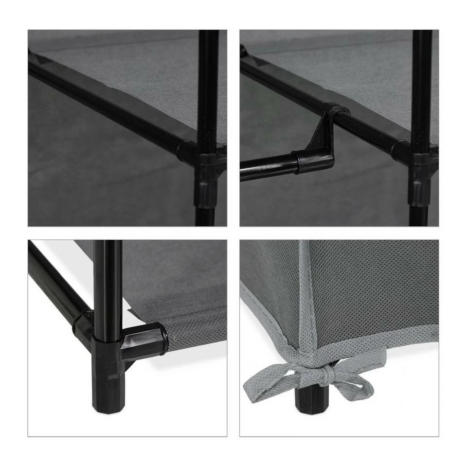 relaxdays Stoffschrank »Stoffschrank mit 6 Fächern« Anthrazit 9 relaxdays Stoffschrank »Stoffschrank mit 6 Fächern« Anthrazit – Bild 9