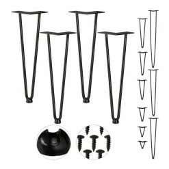 relaxdays Tischbein »4er Set Hairpin Legs mit 2 Streben«, 10 cm - 2 Stangen -Deutschland Möbel Verkäufe 2024 9aa0fbba 982d 5ce1 9625 8ce835aad310