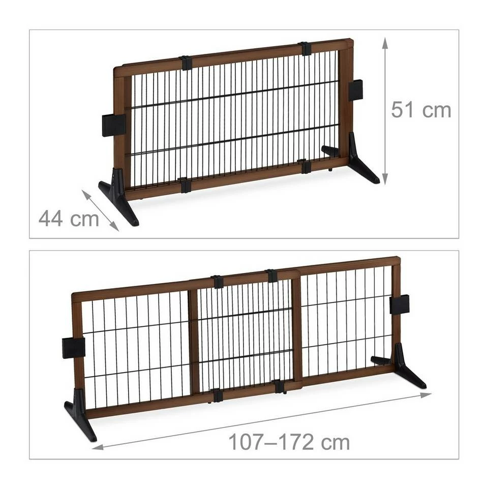 relaxdays Türschutzgitter »Ausziehbares Absperrgitter 51 cm hoch«, Ausziehbar 4 relaxdays Türschutzgitter »Ausziehbares Absperrgitter 51 cm hoch«, Ausziehbar – Bild 4