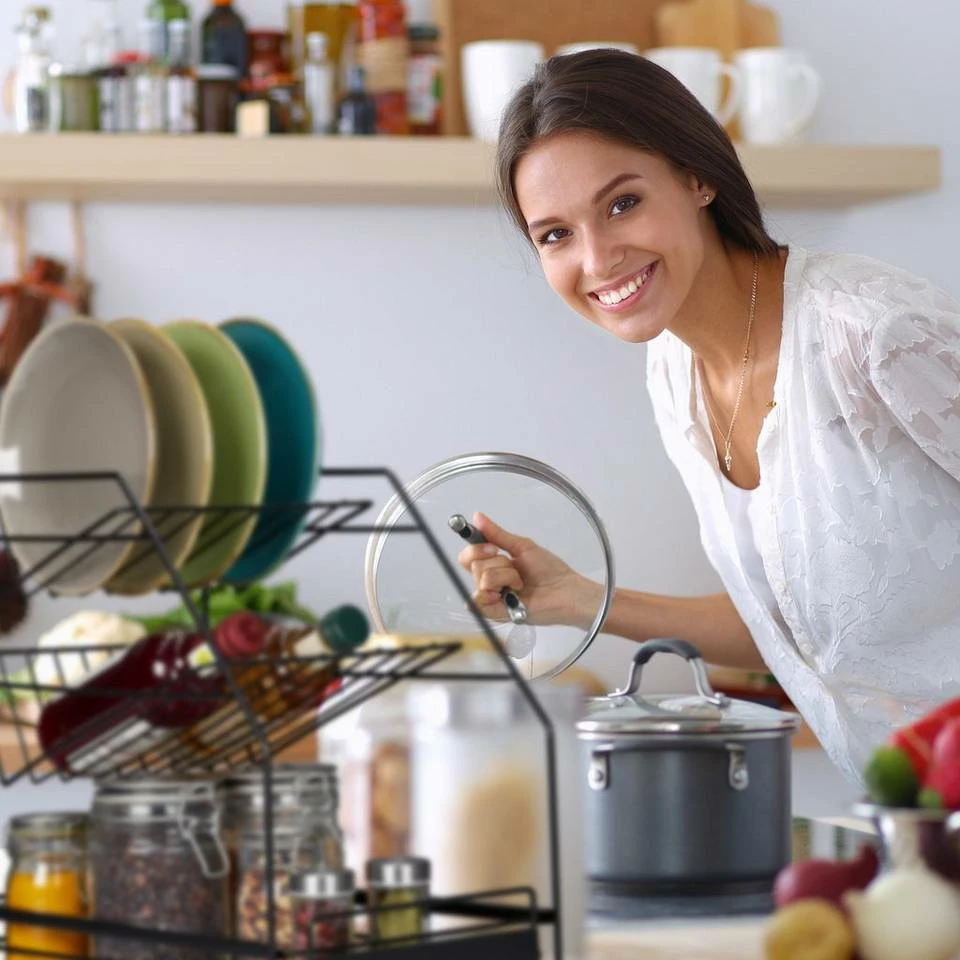 relaxdays Küchenregal »Küchenschrank Organizer Schwarz« 3 relaxdays Küchenregal »Küchenschrank Organizer Schwarz« – Bild 3