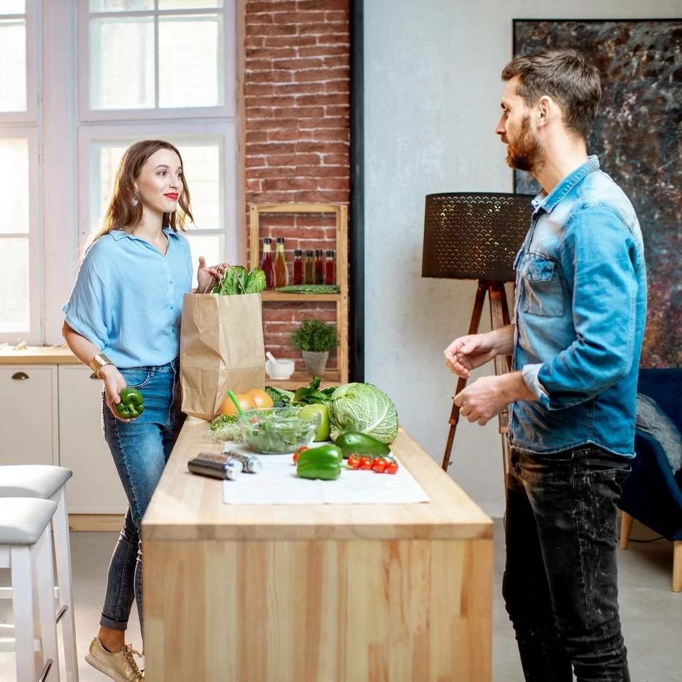 relaxdays Badregal »Badregal Walnuss 5 Ablagen« 3 relaxdays Badregal »Badregal Walnuss 5 Ablagen« – Bild 3