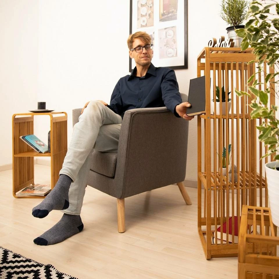 relaxdays Badregal »Bambus Regal mit Ablagen«, 2 3 relaxdays Badregal »Bambus Regal mit Ablagen«, 2 – Bild 3