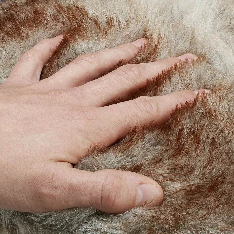 relaxdays Sitzhocker »Fellhocker rund« 7 relaxdays Sitzhocker »Fellhocker rund« – Bild 7