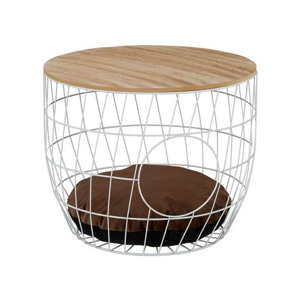 relaxdays Beistelltisch »2 in 1 Korbtisch mit Katzenhöhle«, Holz / Weiß Weiß Hellbraun Braun, Schwarz Hellbraun Braun 10 relaxdays Beistelltisch »2 in 1 Korbtisch mit Katzenhöhle«, Holz / Weiß Weiß Hellbraun Braun, Schwarz Hellbraun Braun – Bild 10