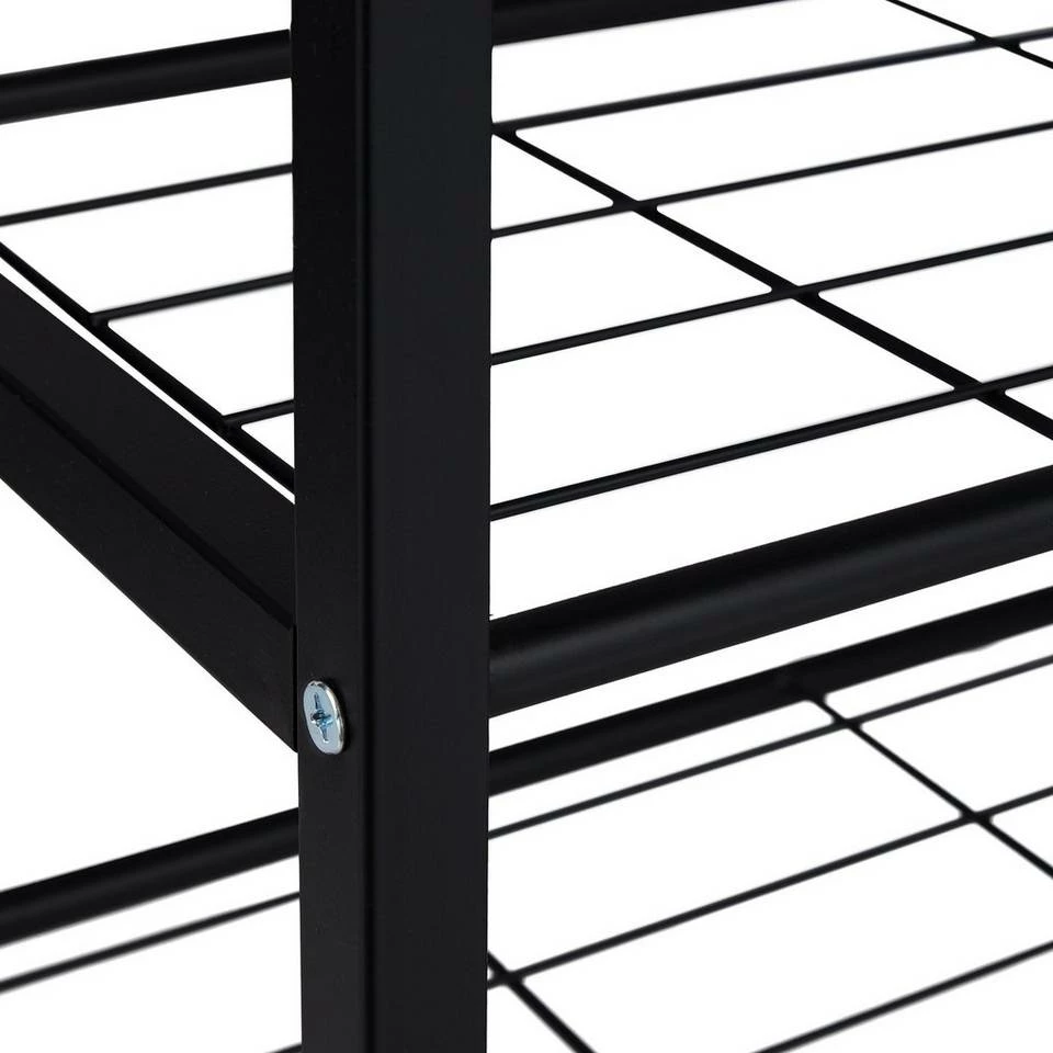 relaxdays Konsolentisch »Konsolentisch mit 4 Ebenen«, Weiß Weiß Schwarz, Braun Schwarz 8 relaxdays Konsolentisch »Konsolentisch mit 4 Ebenen«, Weiß Weiß Schwarz, Braun Schwarz – Bild 8