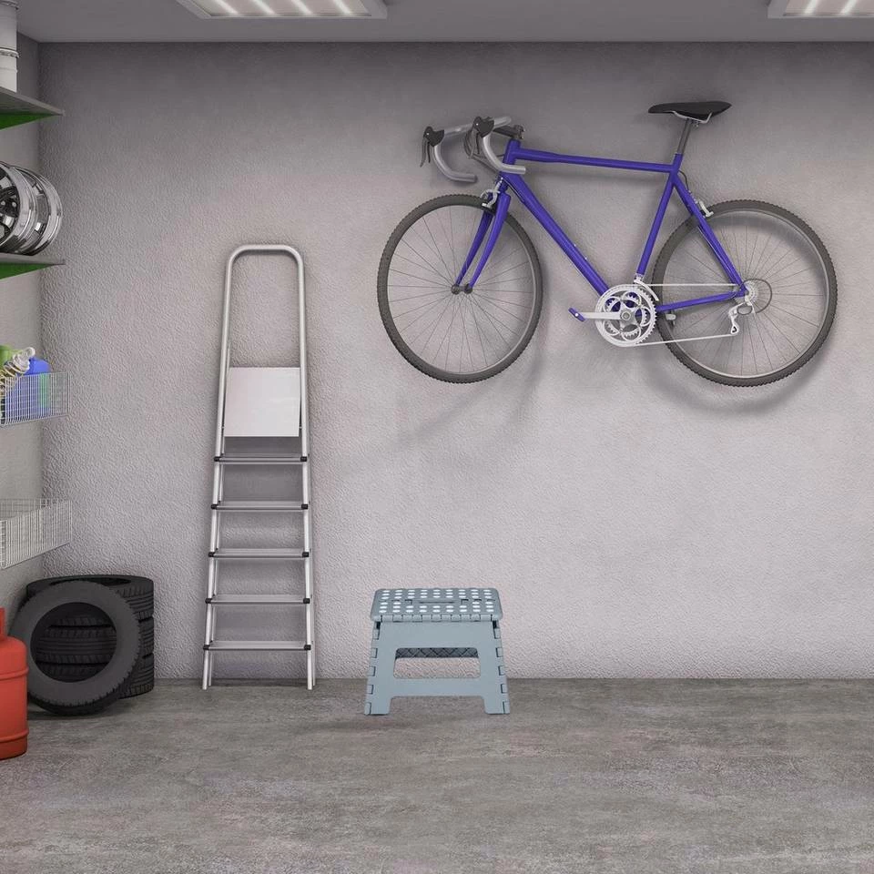 relaxdays Fußhocker »1 x Faltbarer Klapphocker M in Hellgrau« 5 relaxdays Fußhocker »1 x Faltbarer Klapphocker M in Hellgrau« – Bild 5