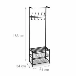 relaxdays Garderobenständer »Garderobenständer mit Schuhablage« -Deutschland Möbel Verkäufe 2024 a04c3493 56b2 5704 9e31 b8c71a6a168e