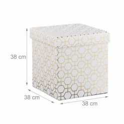 relaxdays Sitzwürfel »Sitzwürfel in Weiß-Gold« -Deutschland Möbel Verkäufe 2024 a09906d9 557f 541d 9c5a 9c2f5126065f