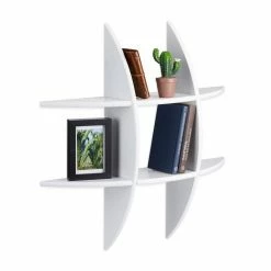 relaxdays Wandregal »Rundes Wandregal mit 6 Fächern«, Schwarz Gr&uuml;n, Braun, Wei&szlig; -Deutschland Möbel Verkäufe 2024 a09e68a7 4db4 58aa abc3 94f6fdb608be