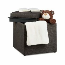 relaxdays Sitzhocker »Sitzhocker mit Stauraum«, Schwarz Grau, Anthrazit, Braun -Deutschland Möbel Verkäufe 2024 a2889308 9db5 5802 a7da 8fc12d0dc4be