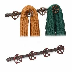 relaxdays Wandgarderobe »2 x Wandgarderobe Industrial« (2er Set)