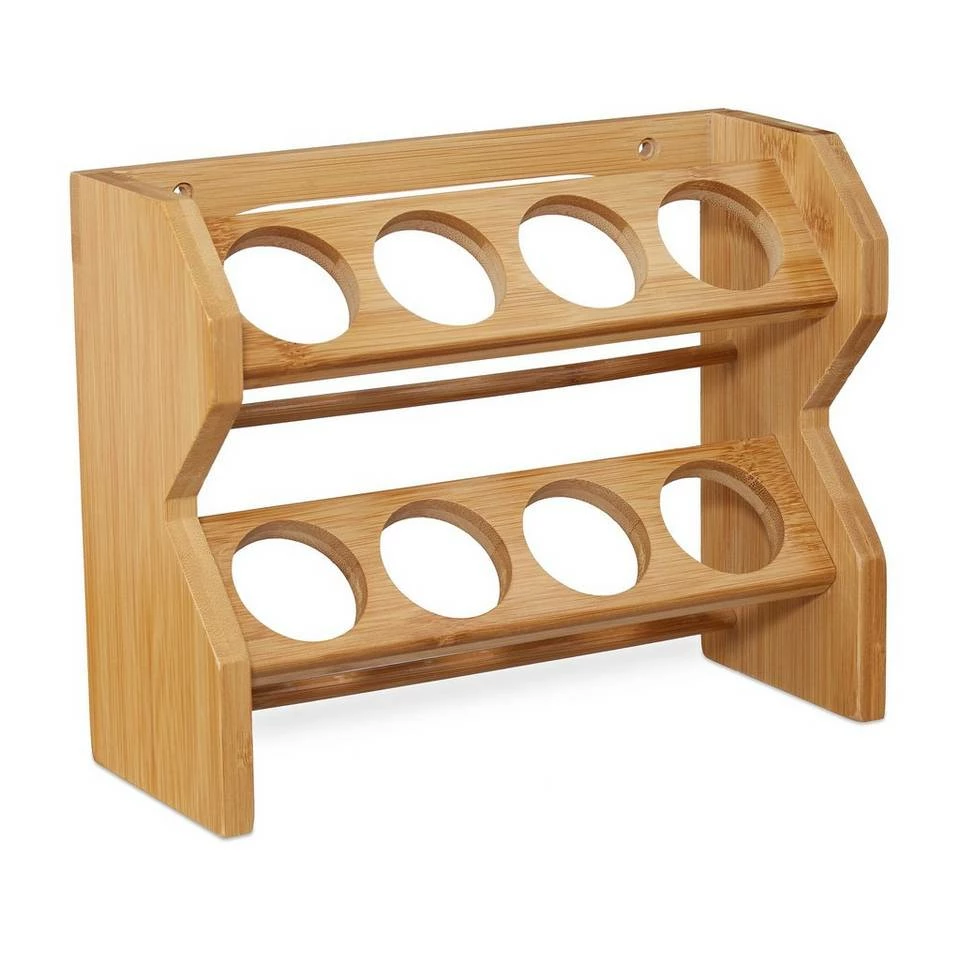 relaxdays Gewürzregal »Bambus Gewürzregal 8 Gläser« 10 relaxdays Gewürzregal »Bambus Gewürzregal 8 Gläser« – Bild 10