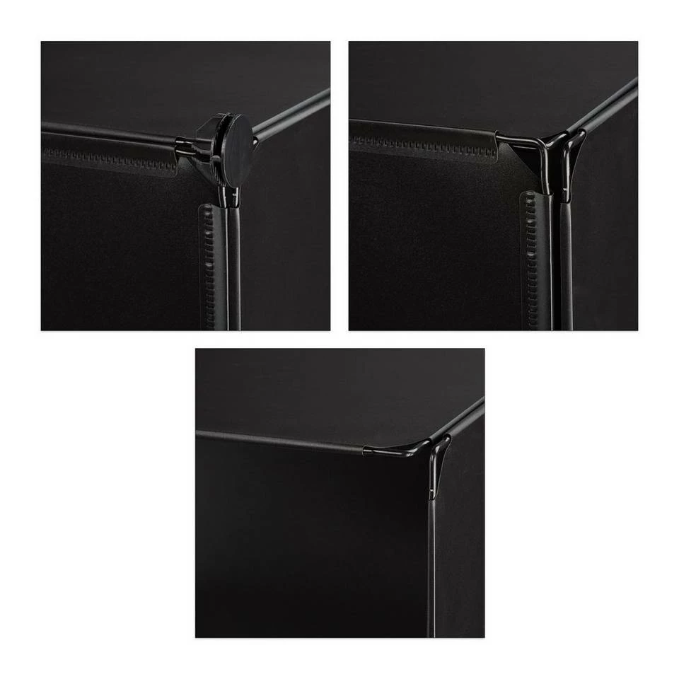 relaxdays Stufenregal »Stufenregal 6 Fächer zum Stecken«, Schwarz Weiß Schwarz 6 relaxdays Stufenregal »Stufenregal 6 Fächer zum Stecken«, Schwarz Weiß Schwarz – Bild 6