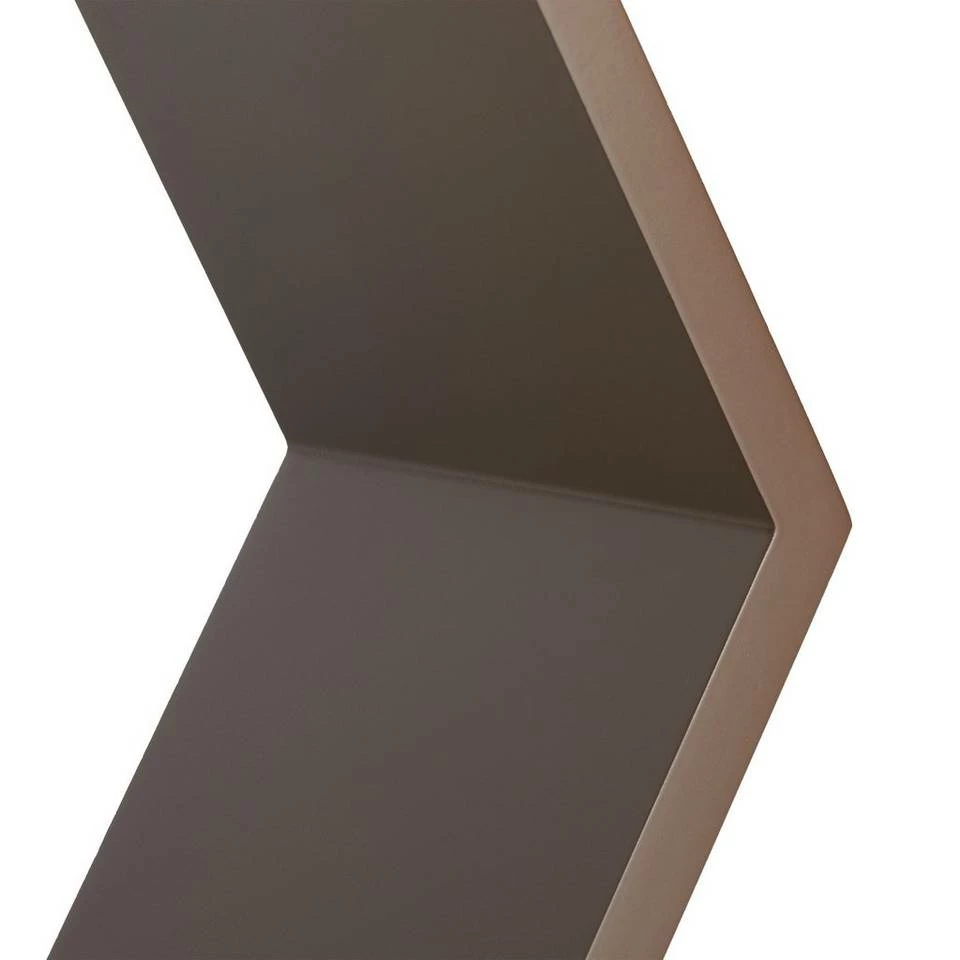 relaxdays Wandregal »Wandregal sechseckig 3er Set M«, Braun Weiß Grün, Weiß Hellblau, Weiß Lila 6 relaxdays Wandregal »Wandregal sechseckig 3er Set M«, Braun Weiß Grün, Weiß Hellblau, Weiß Lila – Bild 6