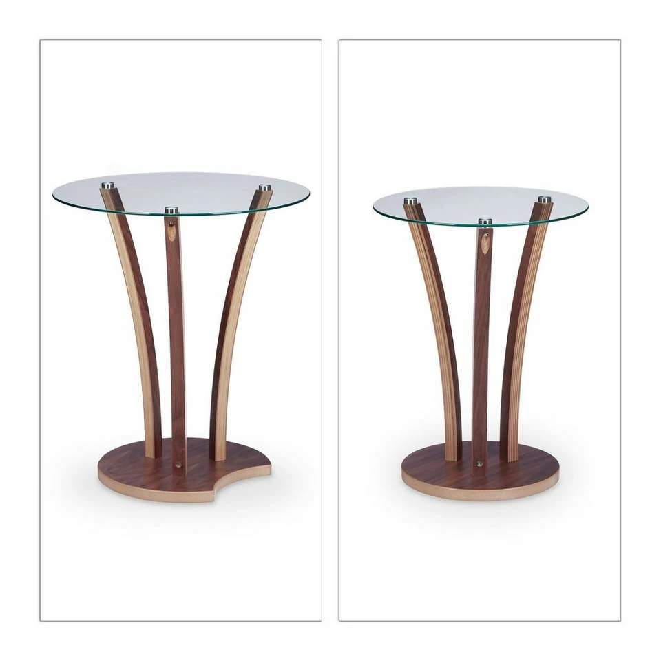 relaxdays Beistelltisch »Beistelltisch rund im 2er Set Glasplatte« 8 relaxdays Beistelltisch »Beistelltisch rund im 2er Set Glasplatte« – Bild 8